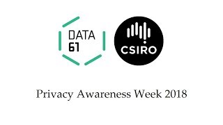 Privacy Week 2018  Data61s Tech Solutions [upl. by Tirreg]