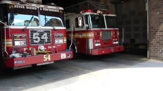 FDNY Engine 54 Ladder 4 and Battalion 9 are first due on a Class III alarm [upl. by Neelak21]