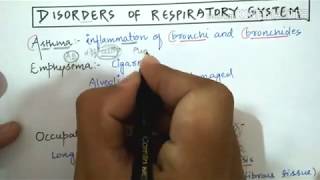 Respiratory disorders silicosis asbestosis asthma emphysema [upl. by Bland]