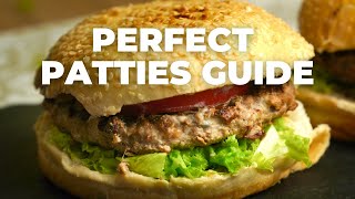 Sizzling Secrets  Homemade Juicy Beef Burger Patties Recipe [upl. by Sayers]