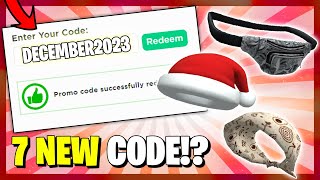 7 Codes ALL NEW PROMO CODES in ROBLOX December 2023 [upl. by Yemiaj]