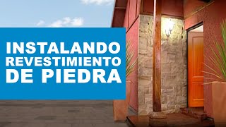 ¿Cómo instalar un revestimiento piedra [upl. by Reynard]