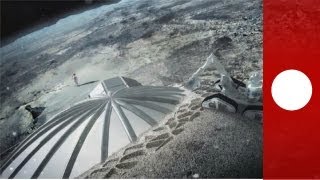 Un projet spatial étonnant une base lunaire habitable construite par une imprimante 3D  hitech [upl. by Nylirehs310]