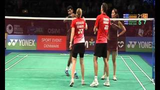 Video clip  QF court 2  XD  Yonex Denmark Open 2011 [upl. by Torres]