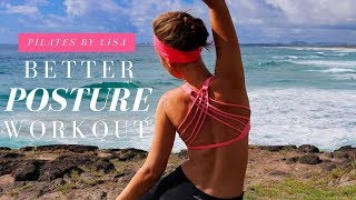 Improve Your Posture Workout Pilates Exercises For Better Posture [upl. by Camp275]