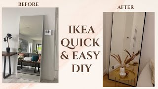 Ikea Hovet Mirror Hack  Easy DIY [upl. by Fasano]