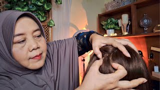 ASMR Mama Bersihkan Kepalamu dari Kutu Rambut  Scalp amp Lice Check Personal Attention [upl. by Nalced]