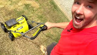 Destroying my lawn with 2 cheap scarifiersdethatchers RYOBI vs DRAPER [upl. by Derdlim]