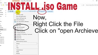 Install iso games Using WinRAR Windows PC [upl. by Ihcur]