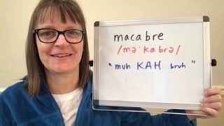 How to Pronounce Macabre [upl. by Khano]