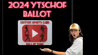 2024 YouTube Sports Card Hall Of Fame BallotLegendsNeverDieCollection [upl. by Znieh]