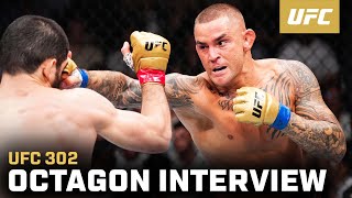 Dustin Poirier Octagon Interview  UFC 302 [upl. by Anirbaz]