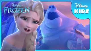 Marshmallow Chases Anna amp Kristoff  Frozen  Disney Kids [upl. by Aikar]