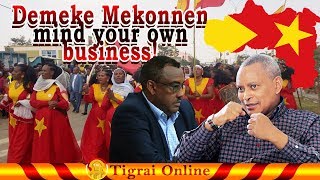 Ethiopian news Demeke Mekonnen keep your opinions to yourself you have nothing to do with Tigrai [upl. by Risser]