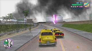 Grand Theft Auto Vice City  All Kaufman Cabs Missions GameplayWalkthrough [upl. by Yesrej]