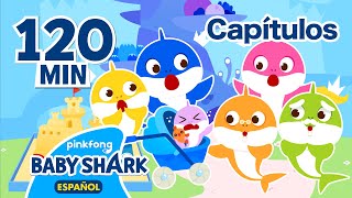 COMPLETO ¡Aquí Estás y Jugando al Escondite  Baby Shark en español [upl. by Anauj]