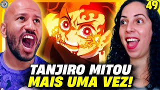 KBÇAS ROLARAM TANJIRO MITOU DEMON SLAYER KIMETSU NO YAIBA EP 49 REACT E ANÁLISE [upl. by Mason]