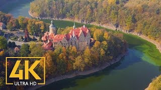 4K Polish Castles  Stunning Aerial Drone Footages of Best Castles of Poland [upl. by Trix]