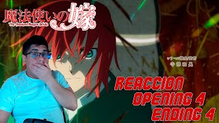 ¡ESTAN BUENISIMOS MAHOUTSUKAI NO YOME OPENING 4 Y ENDING 4 REACCION [upl. by Ailegra474]