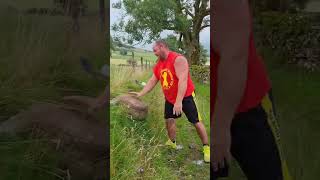 The Hay Styan 110kg Cumbria England Historic stonelifting shorts stones strongman England fun [upl. by Godrich]