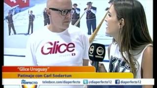 Glice® synthetic ice skating rink on Uruguay TV Teledoce [upl. by Sirovaj]