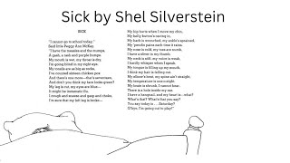 Sick by Shel Silverstein 1974 ESL Listening Poems [upl. by Paske]