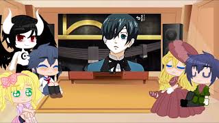 Past black butler reacts  ship Sebaciel 🖤💙 [upl. by Hans410]