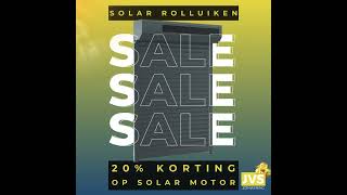 Solar Rolluiken Nu 20 korting op de solar motor [upl. by Llatsyrc645]