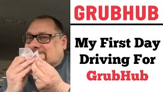 GrubHub First Day Driving  Eating Customers Food Order Back To DoorDash [upl. by Granoff959]