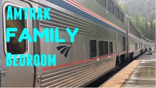 AMTRAK FAMILY BEDROOM TOUR  SUPERLINER [upl. by Nahtnoj17]