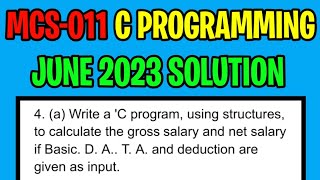 P11  Write C program use structures to calculate gross net salary with Basic DA TA deductions [upl. by Eelsnia]