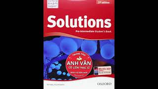 Solutions PreIntermediate Students Book  Unit 1 [upl. by Iccir85]