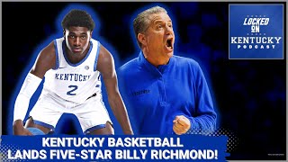 Fivestar Billy Richmond commits to Kentucky basketball  Kentucky Wildcats Podcast [upl. by Berni904]