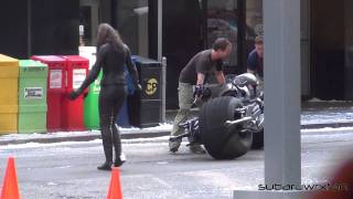 Catwoman quotShaking It Offquot Filming The Dark Knight Rises [upl. by Donni711]