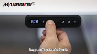 How to Deal with the Error Code E08 on Maidesite Standing Desk [upl. by Nomael767]