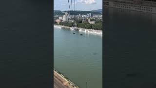 Koblenz Cable Car Ride koblenz beefriendly germany rhineriver travel [upl. by Adiari]