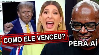 DANIELLA LIMA CHORA AO VIVO APÓS VITÓRIA DE DONALD TRUMP [upl. by Olzsal]