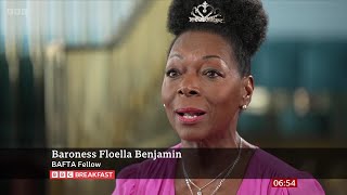 Floella Benjamin Soon To Be Inducted For The BAFTA Fellowship Award On BBC Breakfast 24042024 [upl. by Pollie]