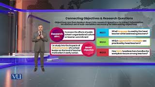 Connecting Objectives amp Research Questions  Research Methods in Education  EDU407Topic041 [upl. by Armil]