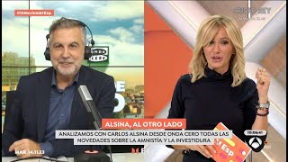 Alsina comenta con Susanna Griso la ley de amnistía quotHay 13 gobiernos autonómicos en contraquot [upl. by Osnofedli]