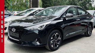 Hyundai Verna 2022  Verna SxO Turbo 🔥  Black Colour  Detailed Walkaround Video [upl. by Viva]