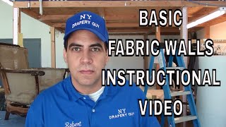 Basic Wall Upholstery Installation Tutorial [upl. by Ayotyal143]