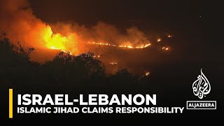 Incursion into Israel from Lebanon Palestinian Islamic Jihad group claims responsibility [upl. by Anoerb968]