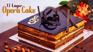 OPERA CAKE with 13 Layers [upl. by Stilu]