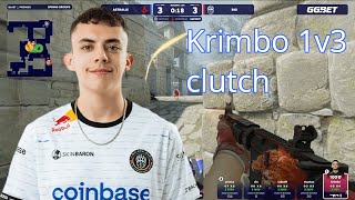 Krimbo 1vs3 clutch in Astralis vs BIG Ancient Match Blast Premier Spring Groups 2024 [upl. by Hallerson]