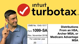 IRS Form 1099SA  HSA  TurboTax Tutorial for Health Savings Account [upl. by Kela]