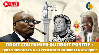 Live35  Droit coutumier ou Droit positif  Quels obstacles à lapplication du Droit en Afrique [upl. by Lecia86]