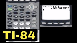 TI84 Calculator  05  Finding the Sin Cos and Tan of an Angle [upl. by Greenwood539]