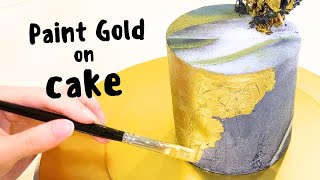 HOW TO MAKE EDIBLE GOLD PAINT [upl. by Adnole998]