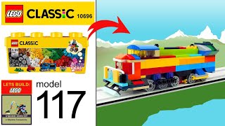 Lego Train MOC 🚂 Speed Build Train from Lego Classic 10696 💰💲 Save Money amp Space with Lego Classic 💰 [upl. by Ahsitauq]